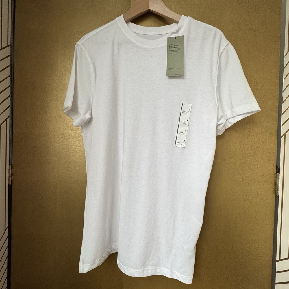 NWT Goodfellow & Co. Men's Size Medium New White Short Sleeve T-Shirt